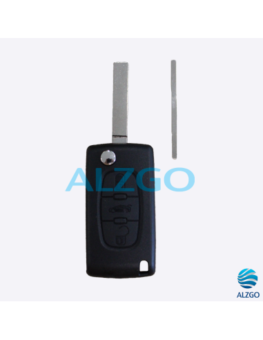 CLEF PEUGEOT / CITROEN FSK 3 BOUTONS...