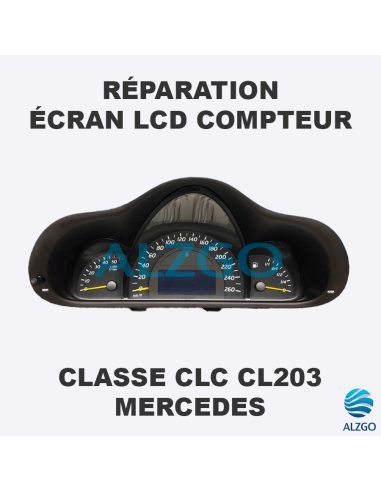 REPARATION ECRAN LCD COMPTEUR MERCEDES CLASSE CLC CL203