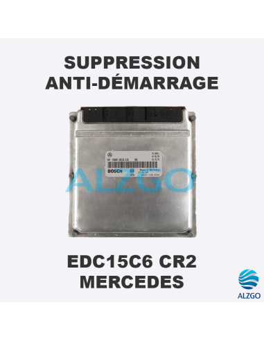 SUPPRESSION ANTI DEMARRAGE EDC15C6 CR2 MERCEDES