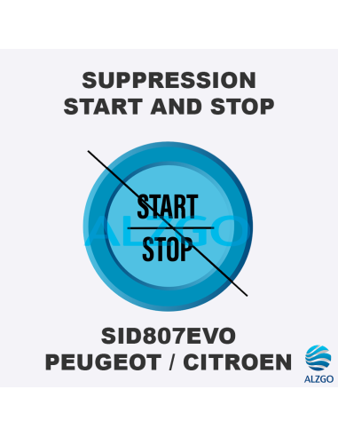 SUPPRESSION START AND STOP SID807EVO PEUGEOT / CITROEN
