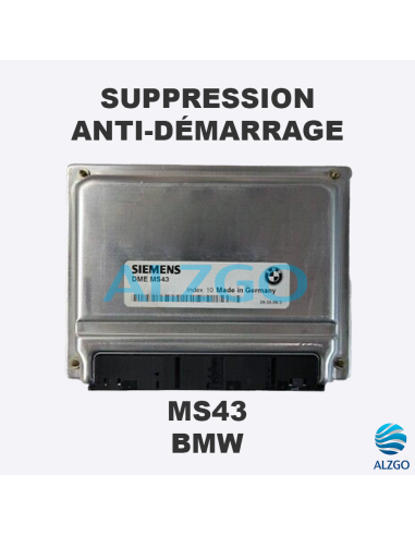 SUPPRESSION ANTI DEMARRAGE MS43 BMW