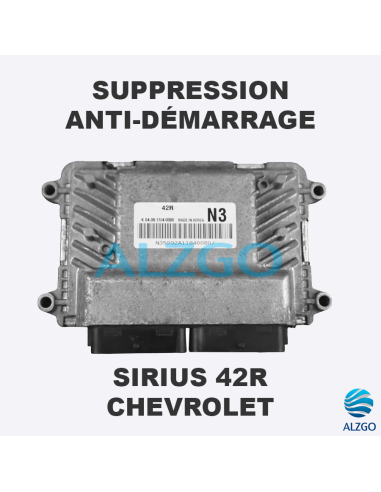 SUPPRESSION ANTI DEMARRAGE SIRIUS 42R CHEVROLET