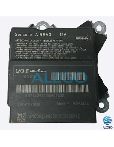 CALCULATEUR AIRBAG FIAT REF: 51918659