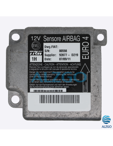 CALCULATEUR AIRBAG PEUGEOT / CITROEN / FIAT REF: 01371008080