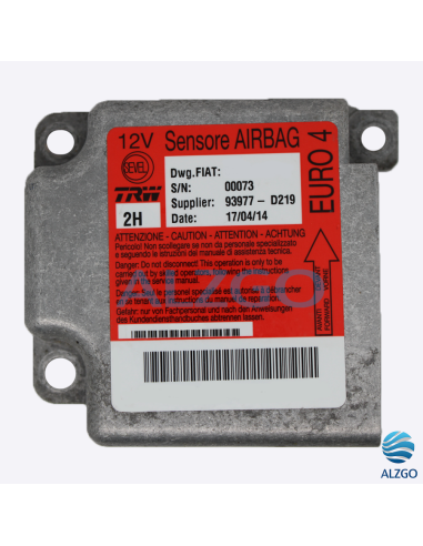 CALCULATEUR AIRBAG PEUGEOT / CITROEN / FIAT REF: 01371009080