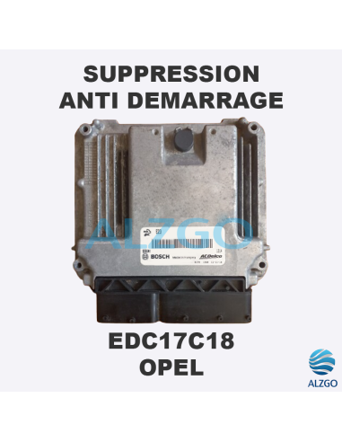 SUPPRESSION ANTI DEMARRAGE EDC17C18 OPEL