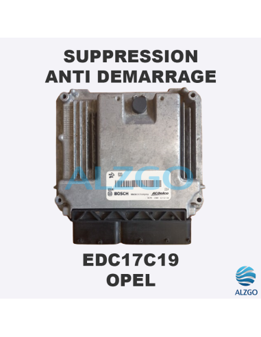 SUPPRESSION ANTI DEMARRAGE EDC17C19 OPEL