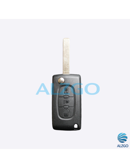 COQUE CLE CITROEN BERLINGO - 3 BOUTONS - CE0523 - HU83