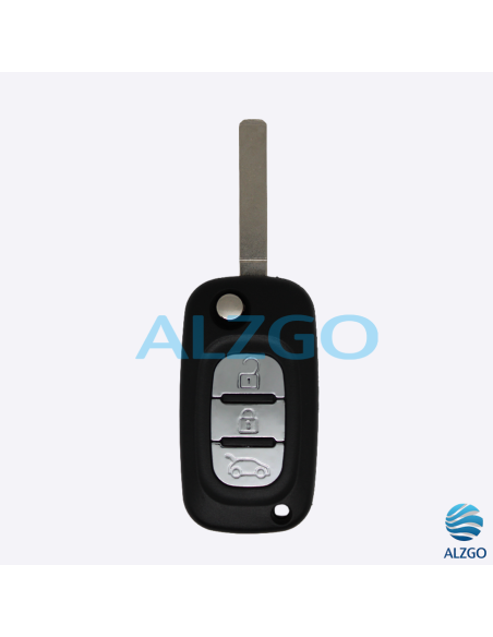 COQUE CLEF RENAULT CLIO 3 - 3 BOUTONS