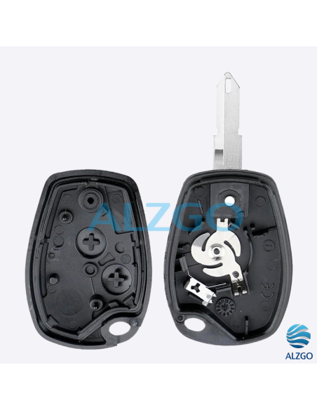 COQUE CLEF RENAULT CLIO 3 - 2 BOUTONS