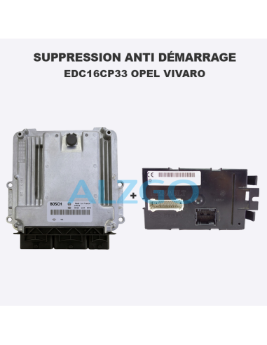 SUPPRESSION ANTI DEMARRAGE EDC16CP33...