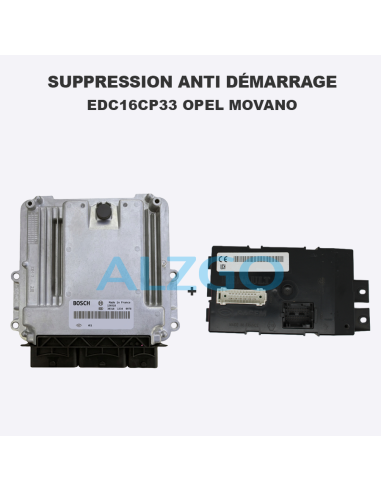 SUPPRESSION ANTI DEMARRAGE EDC16CP33...