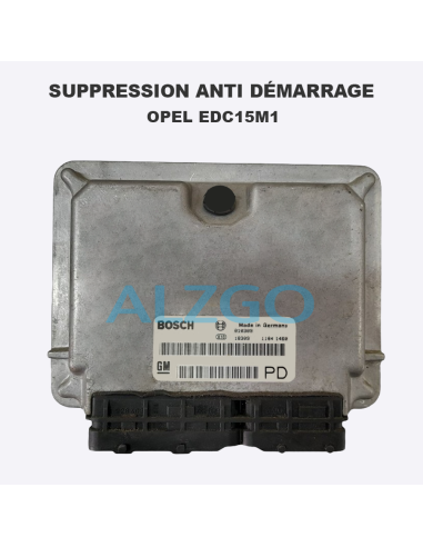 SUPPRESSION ANTI DEMARRAGE OPEL EDC15M1