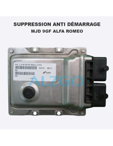 SUPPRESSION ANTI DEMARRAGE MJD 9GF...