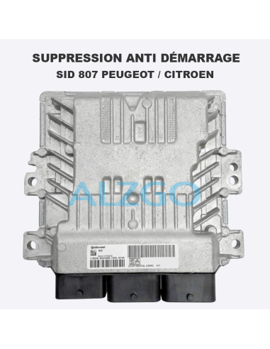 SUPPRESSION ANTI DEMARRAGE SID 807...