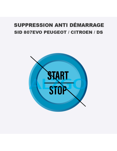 SUPPRESSION START AND STOP SID 807EVO...