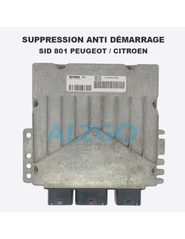 SUPPRESSION ANTI DEMARRAGE SID 801...
