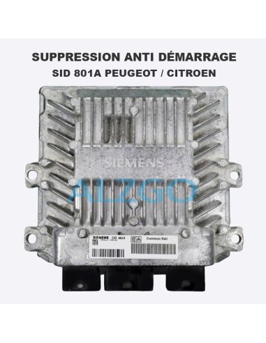 SUPPRESSION ANTI DEMARRAGE SID 801A...