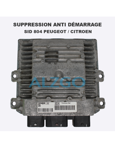 SUPPRESSION ANTI DEMARRAGE SID 804...