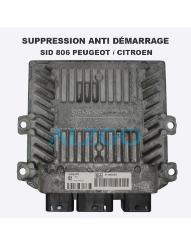 SUPPRESSION ANTI DEMARRAGE SID 806...
