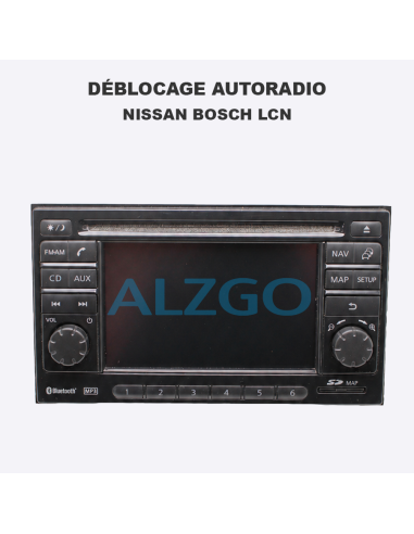 DEBLOCAGE AUTORADIO NISSAN BOSCH LCN