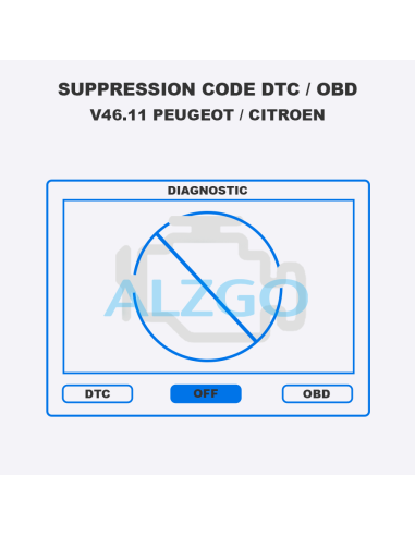 SUPPRESSION CODE DTC / OBD V46.11...