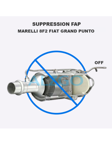 SUPPRESSION FAP MARELLI 8F2 FIAT...