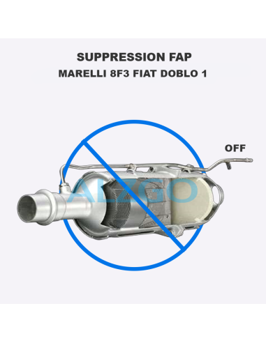 SUPPRESSION FAP MARELLI 8F3 FIAT DOBLO 1