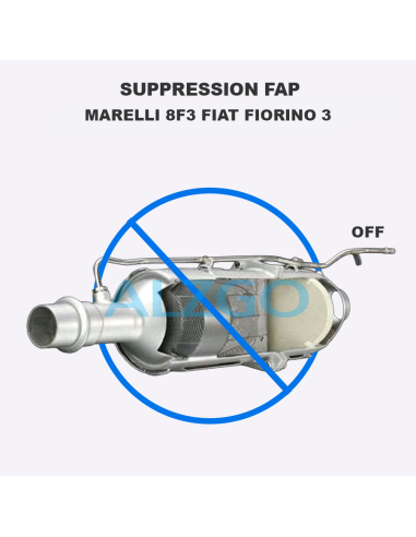 SUPPRESSION FAP MARELLI 8F3 FIAT...