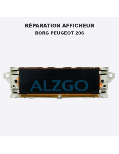 REPARATION AFFICHEUR BORG PEUGEOT 206