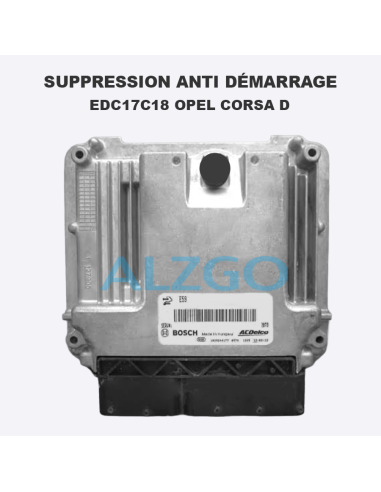 SUPPRESSION ANTI DEMARRAGE EDC17C18...