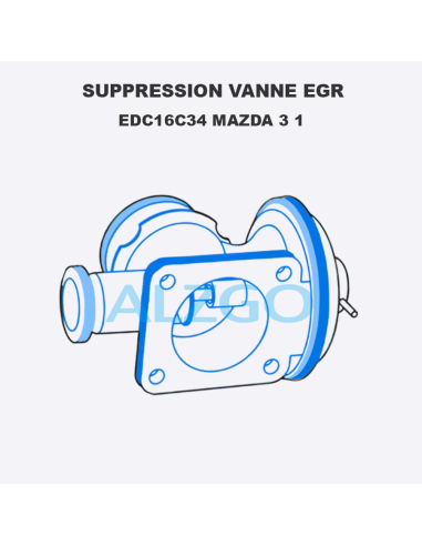 SUPPRESSION VANNE EGR EDC16C34 MAZDA 3 1