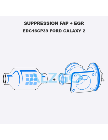 SUPPRESSION FAP + EGR EDC16CP39 FORD...