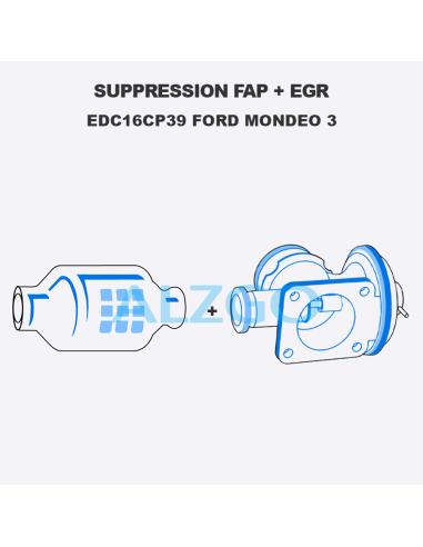 SUPPRESSION FAP + EGR EDC16CP39 FORD...
