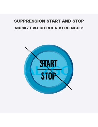 SUPPRESSION START AND STOP SID807 EVO...