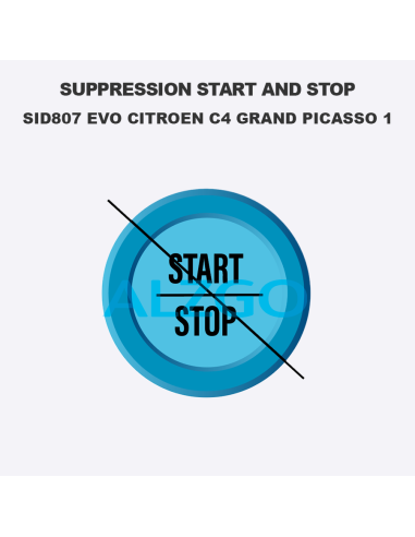 SUPPRESSION START AND STOP SID807 EVO...