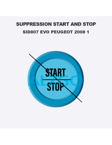 SUPPRESSION START AND STOP SID807 EVO...