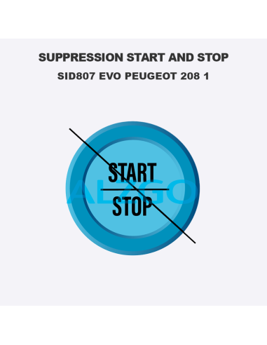 SUPPRESSION START AND STOP SID807 EVO...