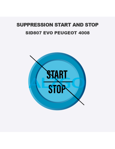 SUPPRESSION START AND STOP SID807 EVO...