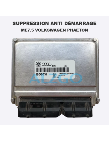 SUPPRESSION ANTI DEMARRAGE ME7.5...