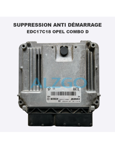 SUPPRESSION ANTI DEMARRAGE EDC17C18...