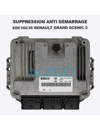 SUPPRESSION ANTI DEMARRAGE EDC16C36...