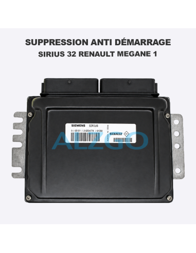 SUPPRESSION ANTI DEMARRAGE SIRIUS 32...