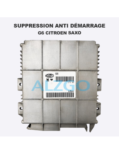 SUPPRESSION ANTI DEMARRAGE G6 CITROEN...