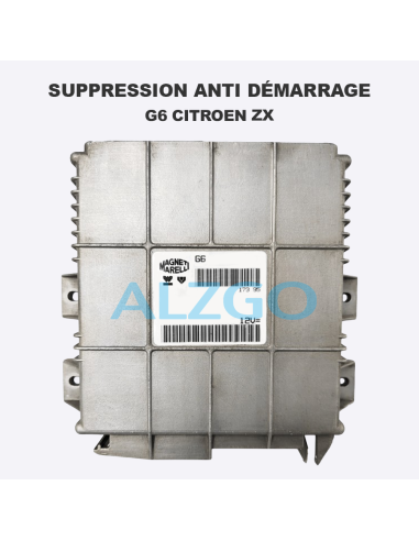 SUPPRESSION ANTI DEMARRAGE G6 CITROEN ZX