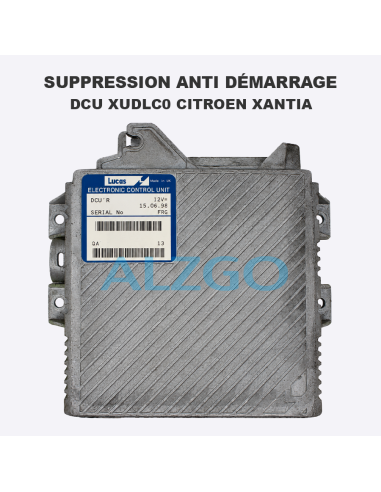 SUPPRESSION ANTI DEMARRAGE DCU XUDLC0...