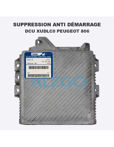 SUPPRESSION ANTI DEMARRAGE DCU XUDLC0...