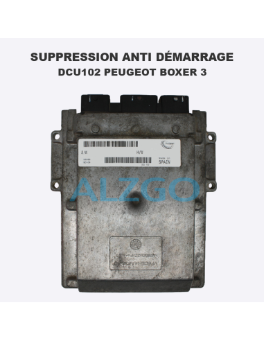 SUPPRESSION ANTI DEMARRAGE DCU102...