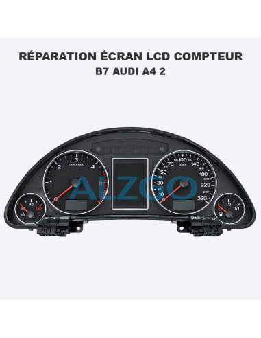 REPARATION ECRAN LCD COMPTEUR B7 AUDI...