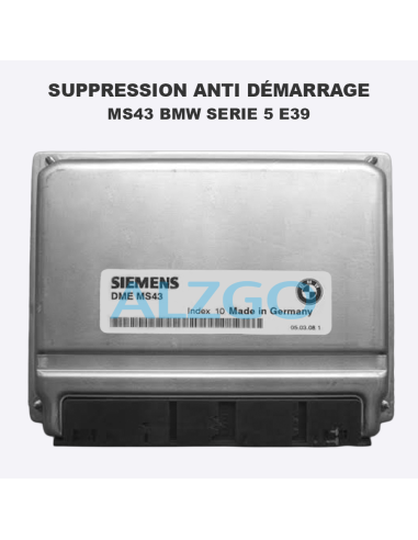 SUPPRESSION ANTI DEMARRAGE MS43 BMW...